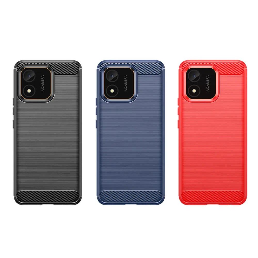 Phone Casing case Huawei Honor X5 Huawei HonorX5 X 5 Brushed Texture Kevlar Carbon Fiber Heat Dissip