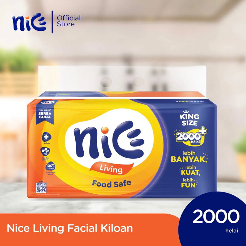 TISSUE NICE 2000 Helai / Tisu Nice King Size Ukuran 1 Kg isi 2000 lembar Promo