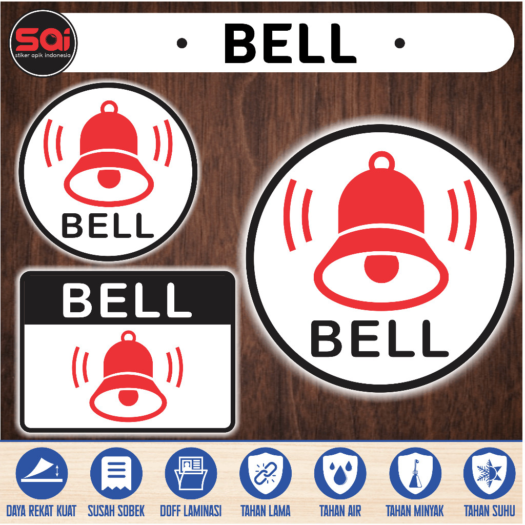 

STIKER VINYL BELL LAMINASI DOFF