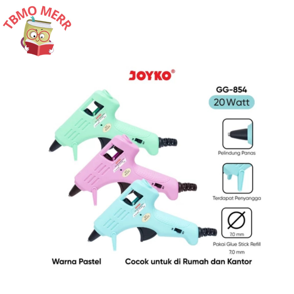 

Joyko Alat Lem Glue Gun GG-854 Pastel - Joyko Alat Lem Tembak Besar (Untuk Refill Kecil)