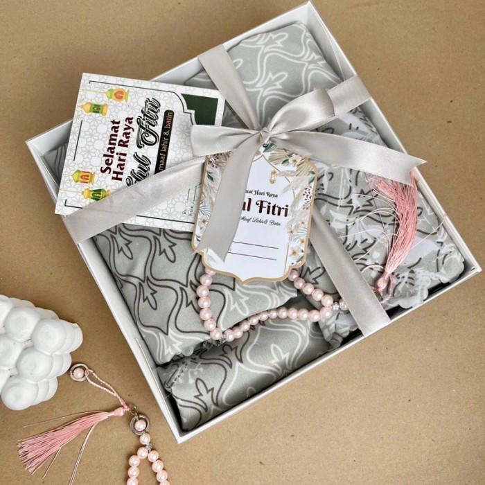 

hampers lebaran / hampers mukena / Gift mukena / Hampers Idul fitri - Biru