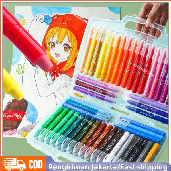 

Ready Stock Grasp Sedang Crayon Original 36/48 Warna Water Soluable Crayon Krayon Mewarnai Perlengkapan Sekolah Anak-anak