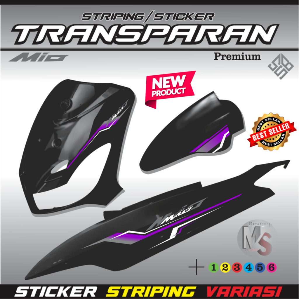 STIKER STRIPING MIO SPORTY. STRIPING TRANSPARAN MIO SPORTY STRIPING VARIASI