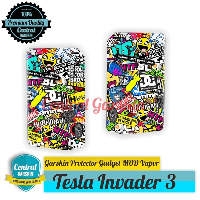 Garskin Mod vapor Tesla Invader III - abstrak 1
