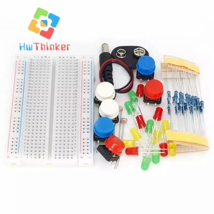 

MH99 Basic Starter Kit for Arduino Raspberry Pi Pico Breadboard LED Button