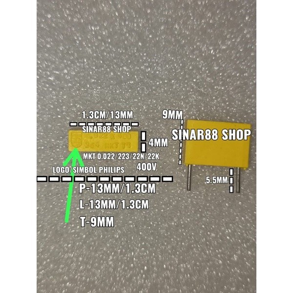 CAPASITOR KAP MKT MKP 0.022uf 22N 223 22K 22uf 400volt MERK PHILIPS HIGH QUALITY