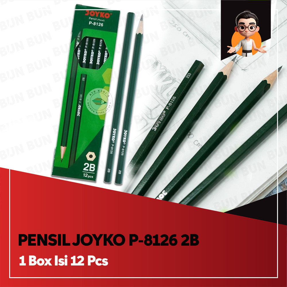 

Pensil Pencil Joyko P-8126 2B 1 Box 12 Pcs