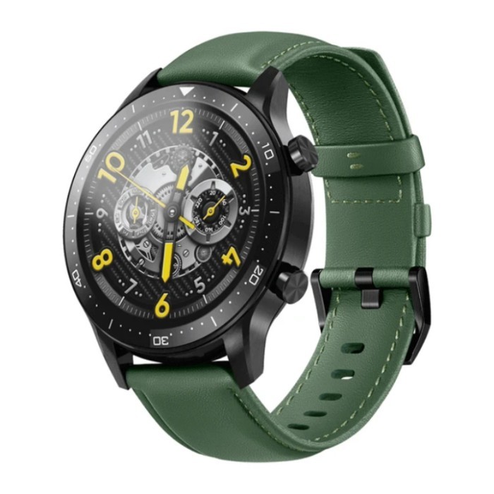 [[govava_id]] Realme Watch 2 Pro S ORIGINAL Strap Vegan Leather 22mm Tali Kulit Jam - Hijau