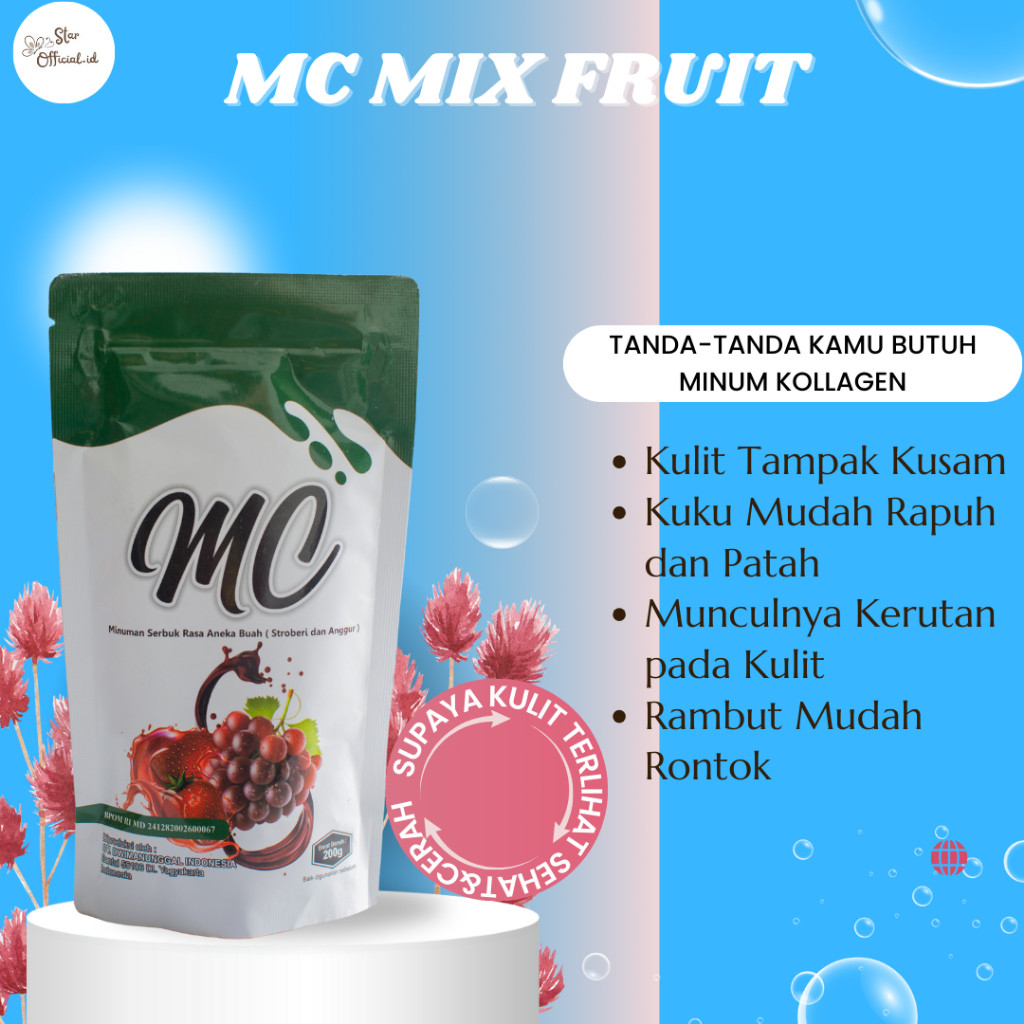 

Collagen Drink 200 gr Rasa Mix Fruit Diskon|Gratis Ongkir