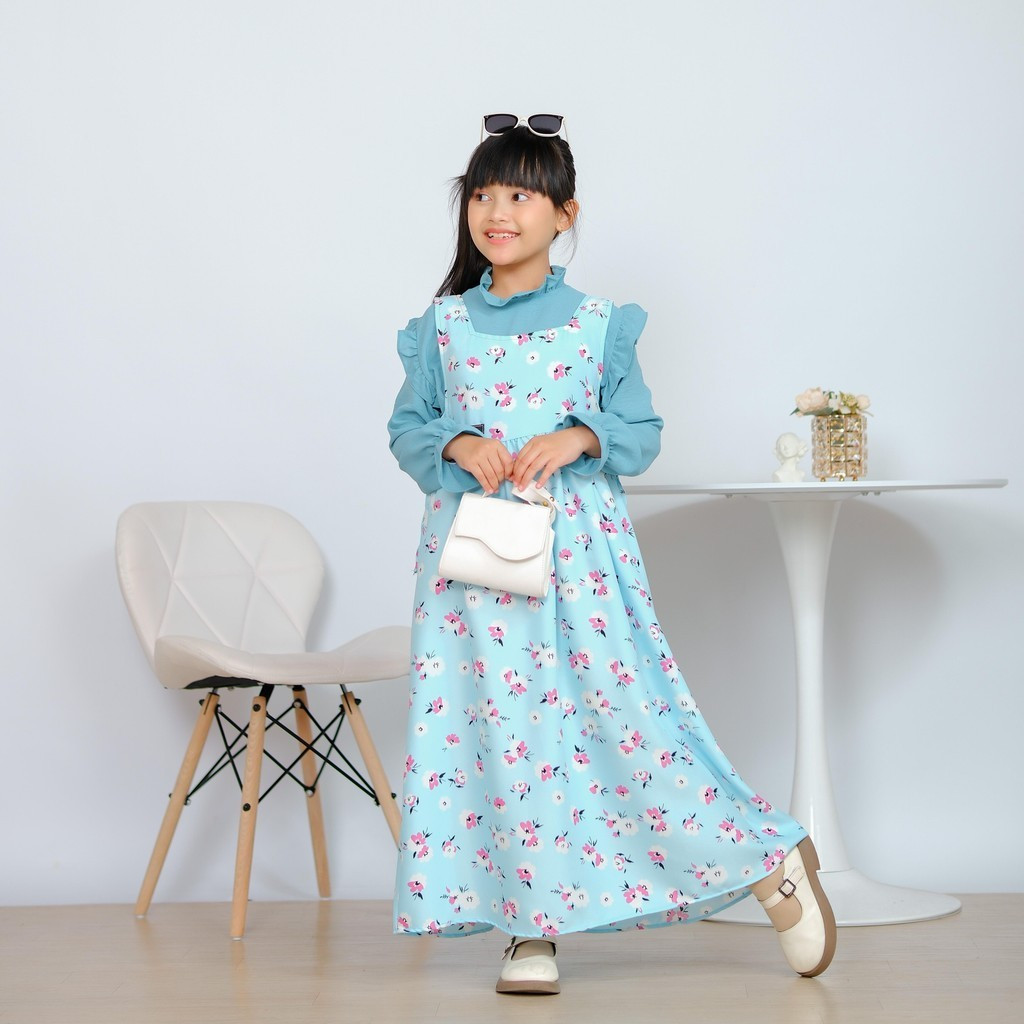 Tacendri Gamis Overall Anak Perempuan Ala Korea Model Terbaru Fashion Dress
