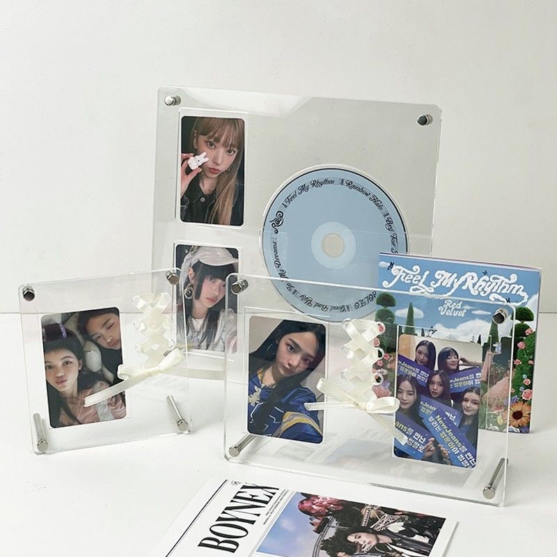 Cd Photo Display Holder Acrylic Kpop Photo Frame Photocard Stand Idol Photocards Display Stand Pictu