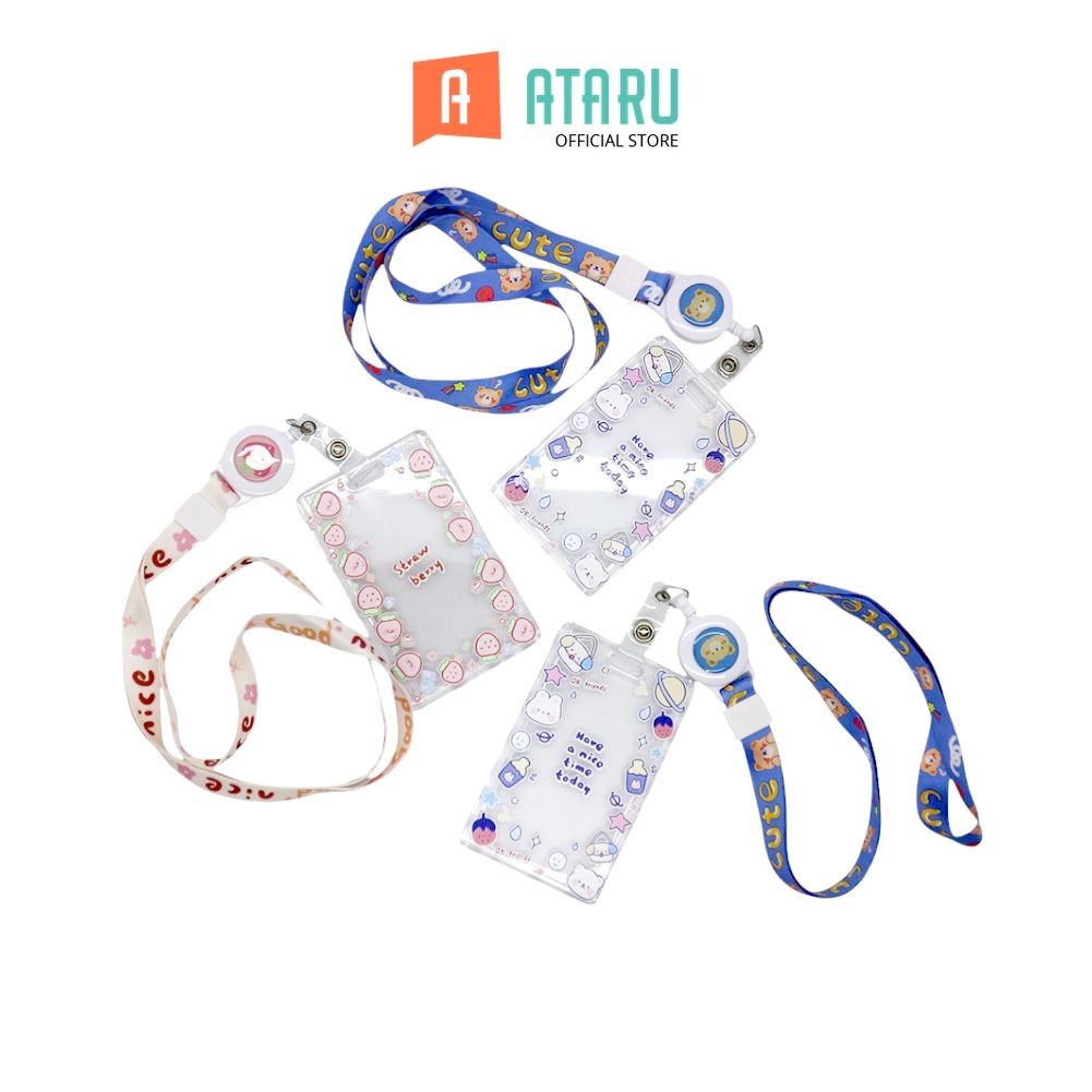 

Ataru Fashion Id Card Holder Print 60 Random tempat kartu lanyard name tag holder id card holder lucu