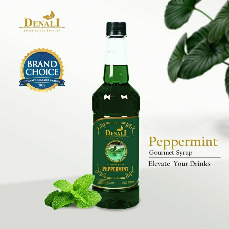 

DENALI SYRUP 750 ML PEPPERMINT SIRUP DENALI RASA PEPPERMINT