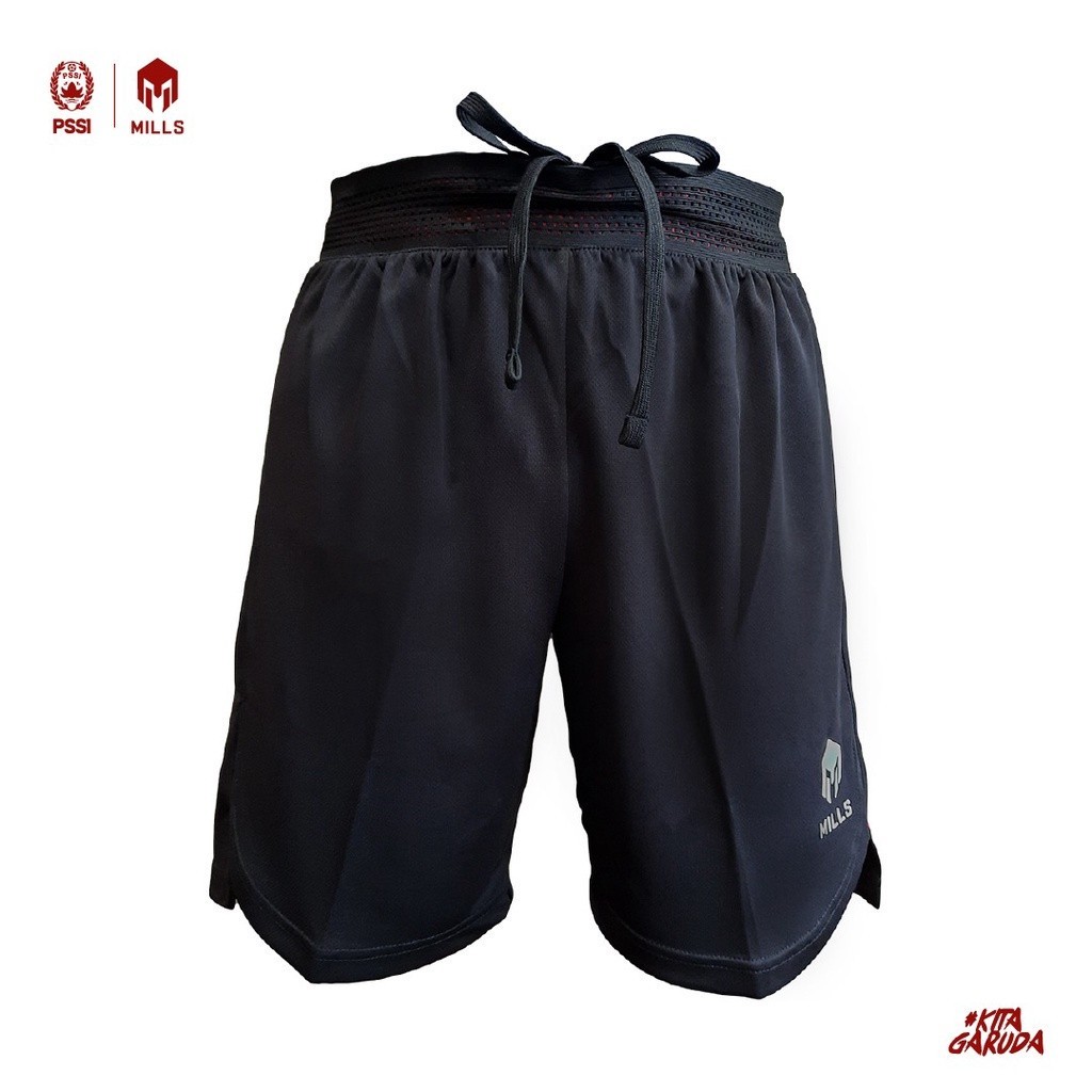 MILLS Celana Timnas Indonesia Football Short Third Player Issue 3112INA Black