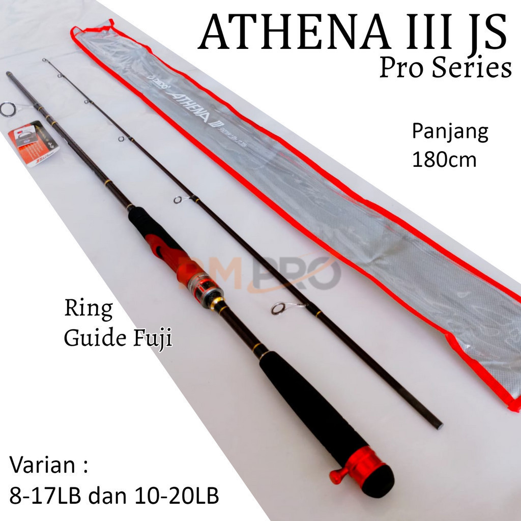 Daido Athena III 3 Pro Series 165cm 180cm 6-14lb 8-17lb 10-20lb Joran Casting Action Medium Bahan Ca
