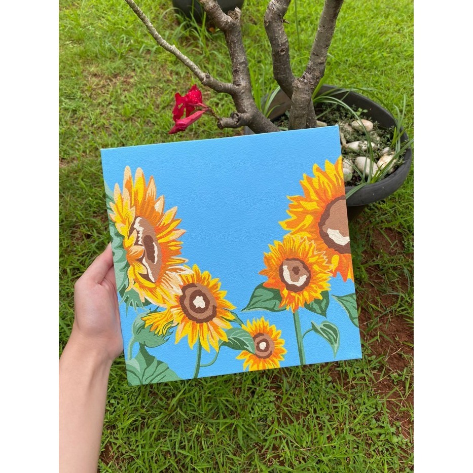 

Paint by Numbers Kit: Sunflower | Paint Inc. ID | Painting Kit - Tanpa Kuas