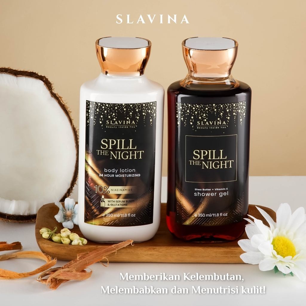 SLAVINA Spill The Night Whitening Body Lotion by Nagita Slavina