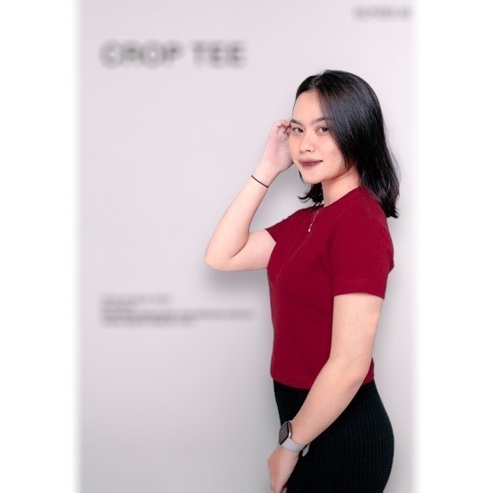 KAOS CROP TOP SEXY ONECK KAOS CROP TOP WANITA CROP TEE KOAS POLOS WANITA KOREA COTTON COMBED 24s TEB