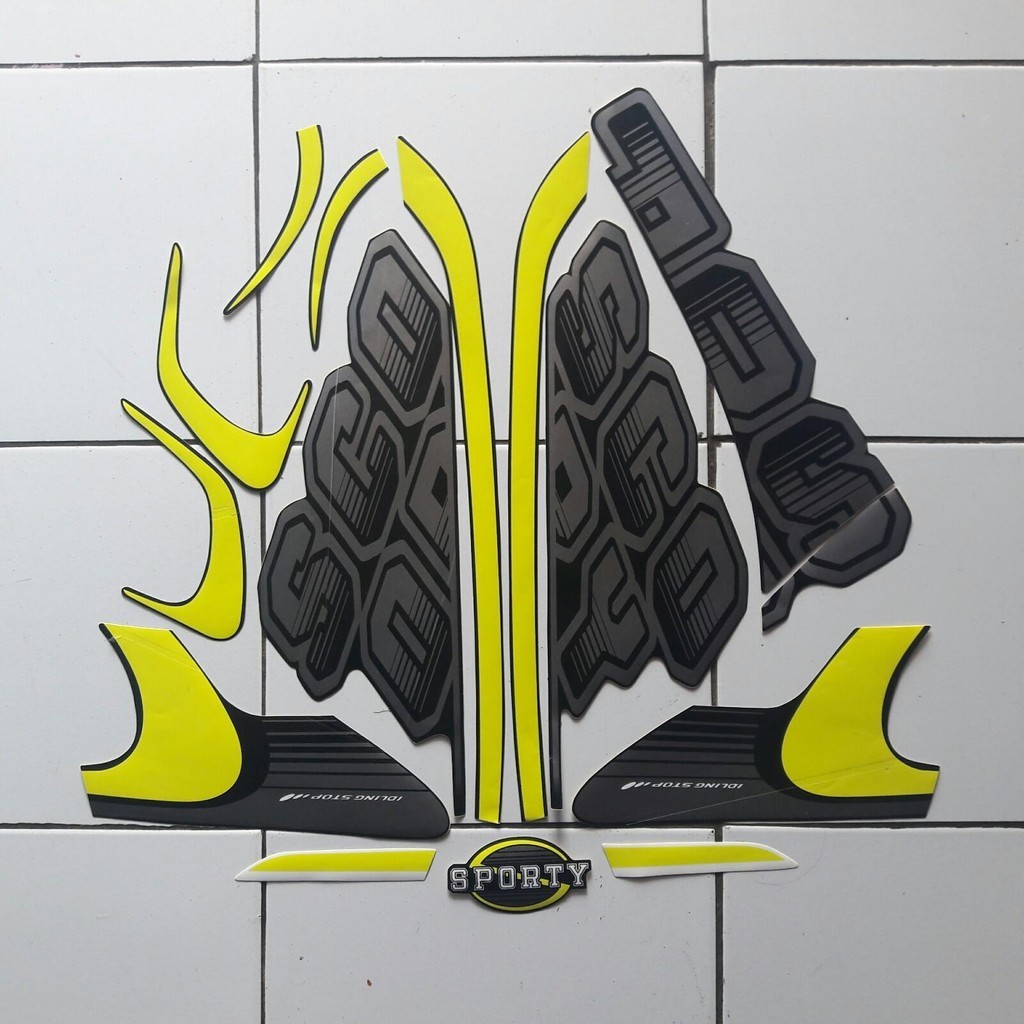 stiker striping ori honda scoopy sporty 2017