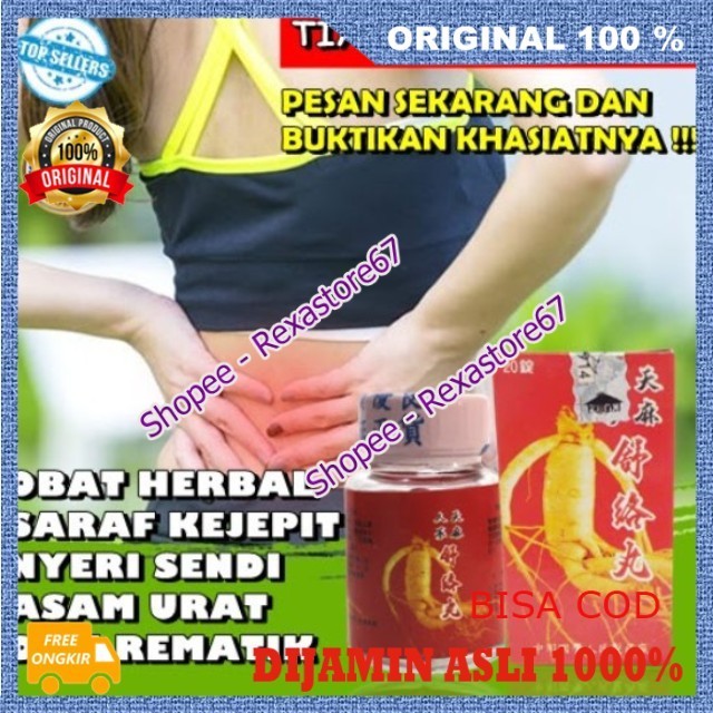 Obat Nyeri Tulang Belakang Saraf Kejepit Ramuan Herbal Cina Asam Urat ASLI