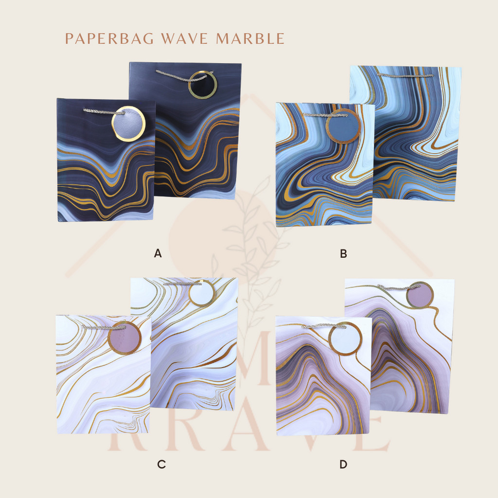 

RUMAH KRAVE - Paperbag Wave Marble