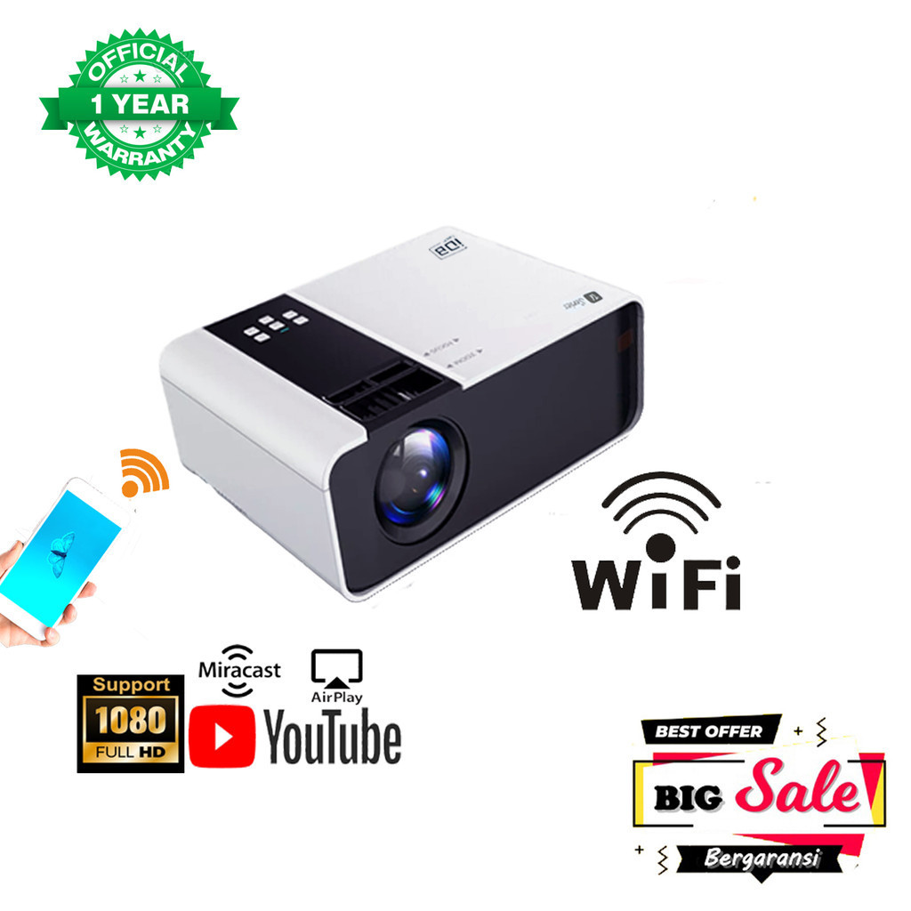 Proyektor Mini Original Murah / Proyektor TV Koala / Proyektor Wifi / Infocus Wifi / Infocus Mini / 