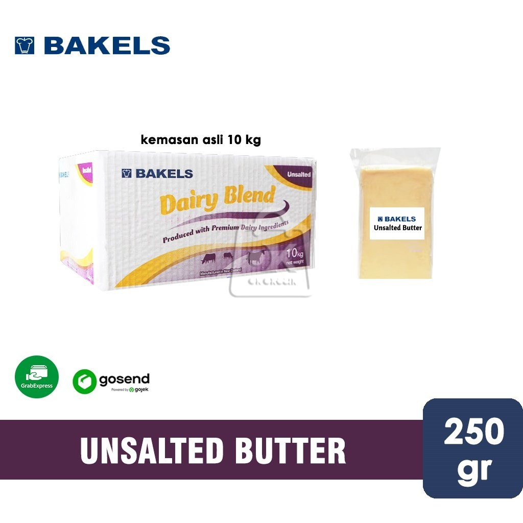 

Unsalted Butter Bakels Dairy Blend Repack 250 gr (KHUSUS INSTANT)