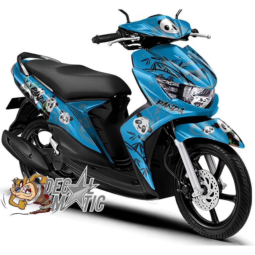 Stiker Motor Mio Soul Full Body Decal Soul GT 115 SOUL GT 125 Full Body  - Panda