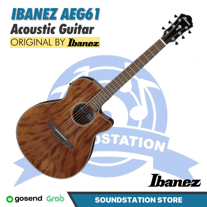 Ibanez AEG61-NMH Acoustic Guitar - Gitar Akustik