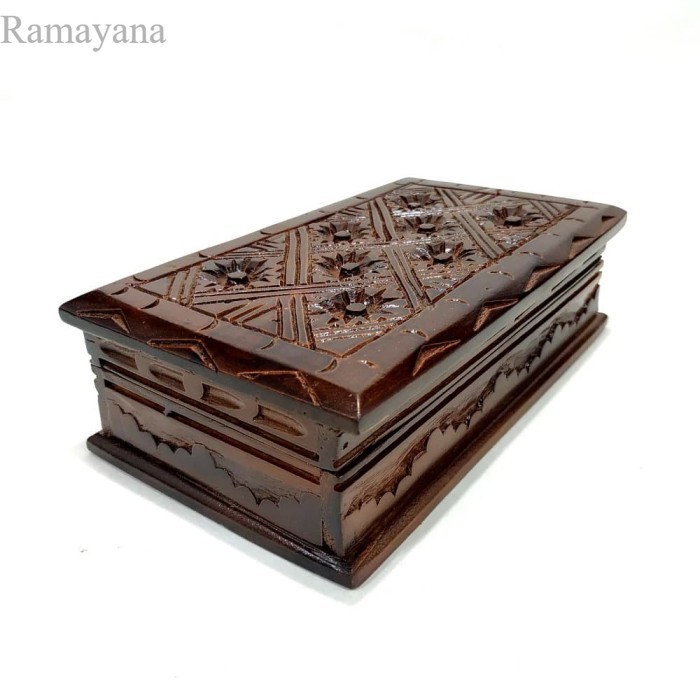 

Kotak Box Peti Kayu Jati Ukir Klasik Tempat Wadah Perhiasan Pernak Per Murah