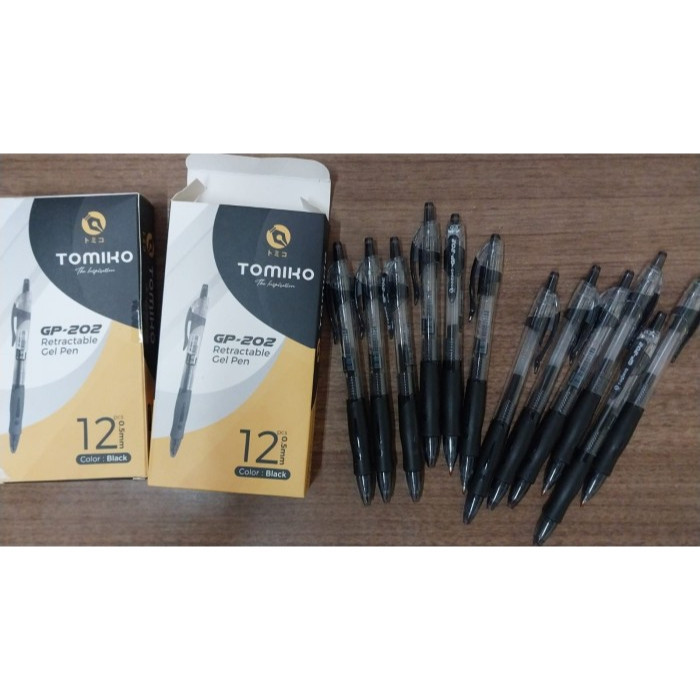 

ECER Pulpen Tomiko GP202 HITAM Bukan Gp265 K1