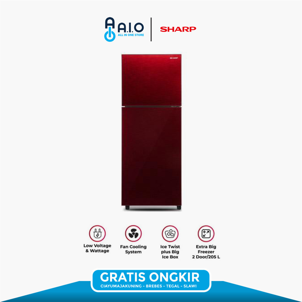 SHARP - KULKAS 2 PINTU - SJ 246XG
