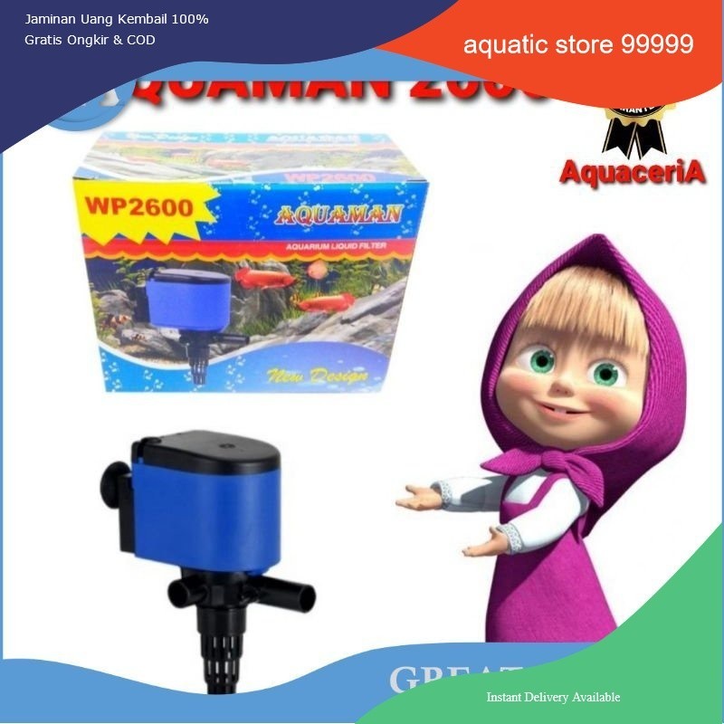 Aquaman WP 2600 Pompa Celupa Aquarium Power Head 2600
