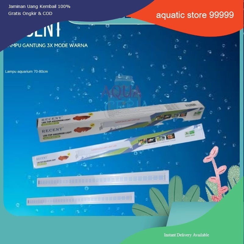 Lampu LED Aquarium RECENT AA S 800 3X lampu aquascape