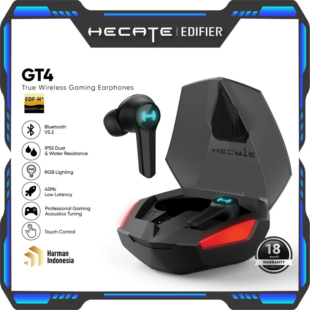 HECATE by EDIFIER GT4 True Wireless Gaming Earphone