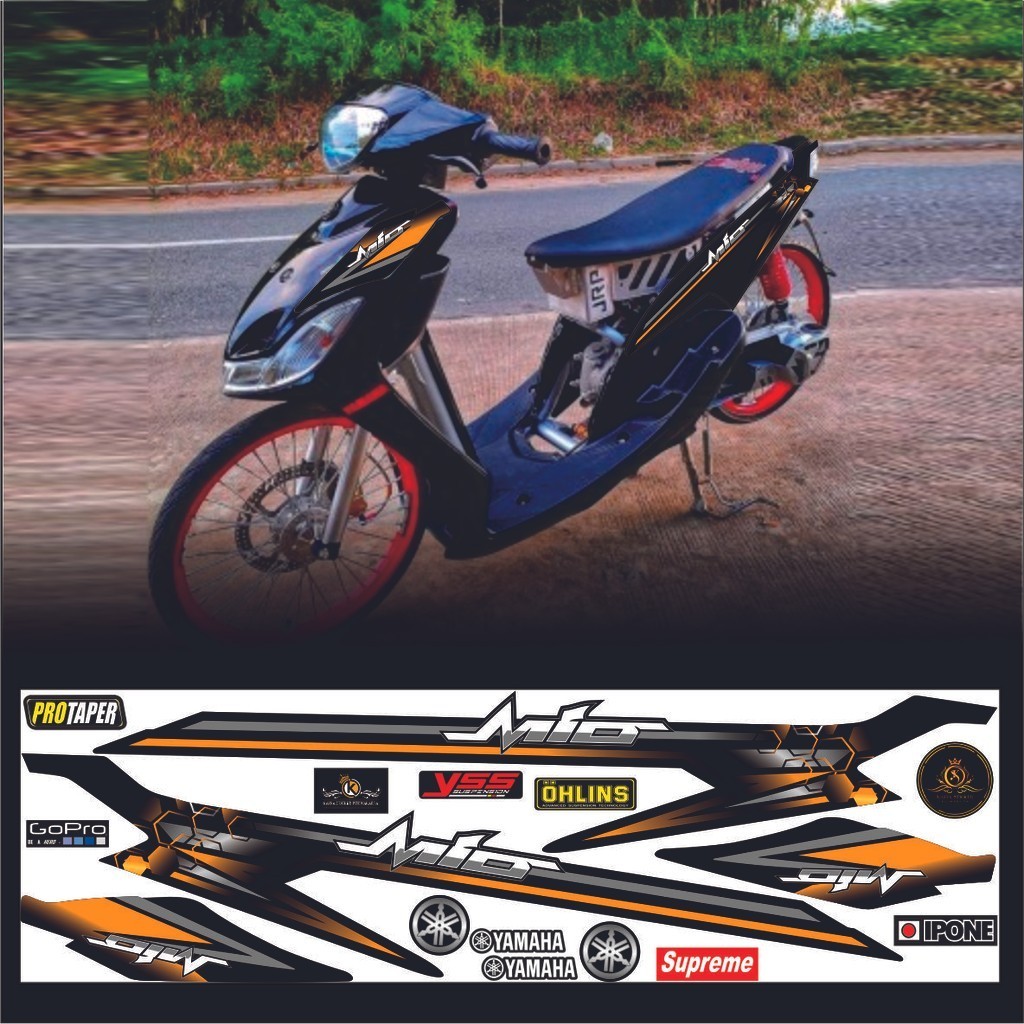 STRIPING Stiker Mio Sporty Mio Smile Striping Mio Amore Mio Sporty Mio Smile Thailand Stiker Mio Smi