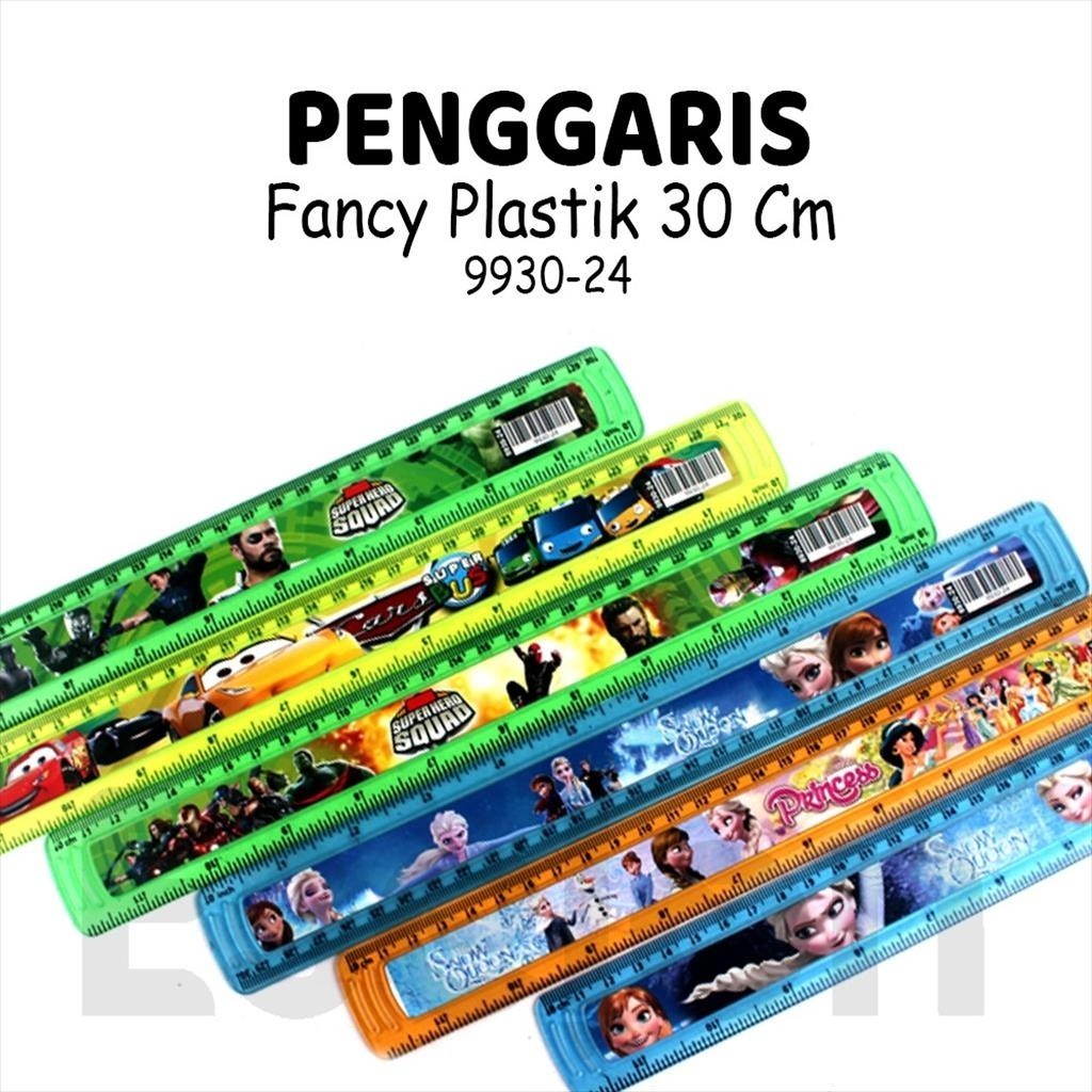 

Penggaris / Penggaris 30cm Fancy / Penggaris 30 cm Karakter 9930 (1 LUSIN)