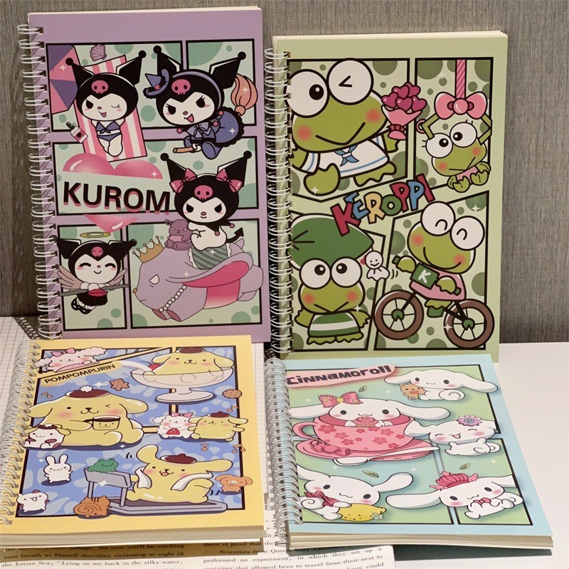 

GS - (60 Lembar) Buku Tulis Sanrio Catatan Notebook A5 Spiral Coil Journal Sekolah Kantor STY7039