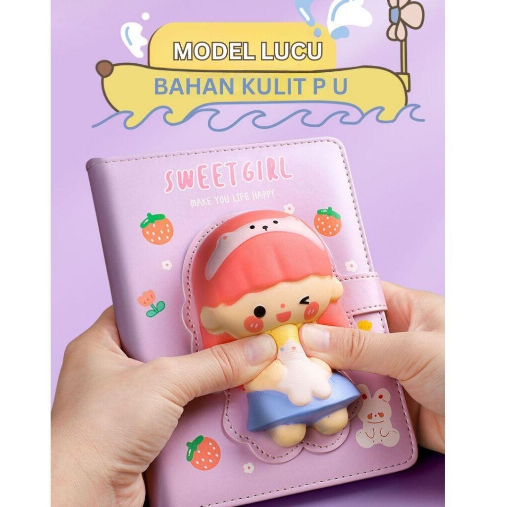 

JB - Buku Notebook Squishy Buku Tulis Catatan Diary Lucu Decompression STY7012