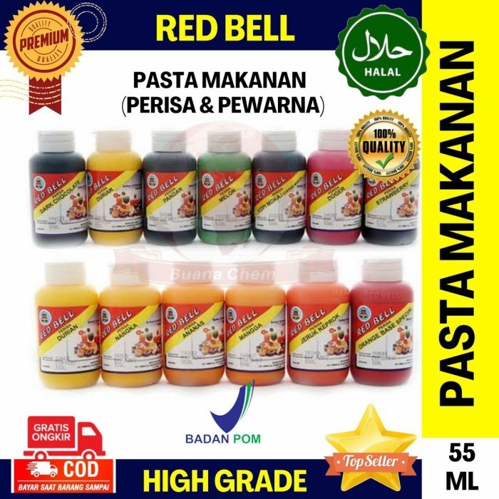 

Pasta Red Bell 55 ml HALAL / Perisa Red Bell - STRAWBERRY