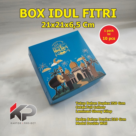 

21x21x6,5 cm BOX HAMPERS IDUL FITRI, KEMASAN IDUL FITRI, BOX HAMPER, HAMPERS IDUL FITRI