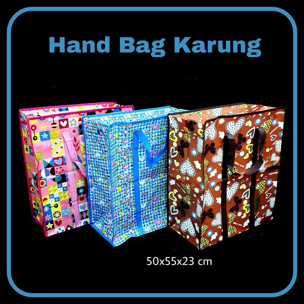 

GG Hand Bag Karung Tegak 50x55x23/Goodie Bag/Tas Serbaguna/Tas Tenteng/Tas Mudik/Tas Jumbo