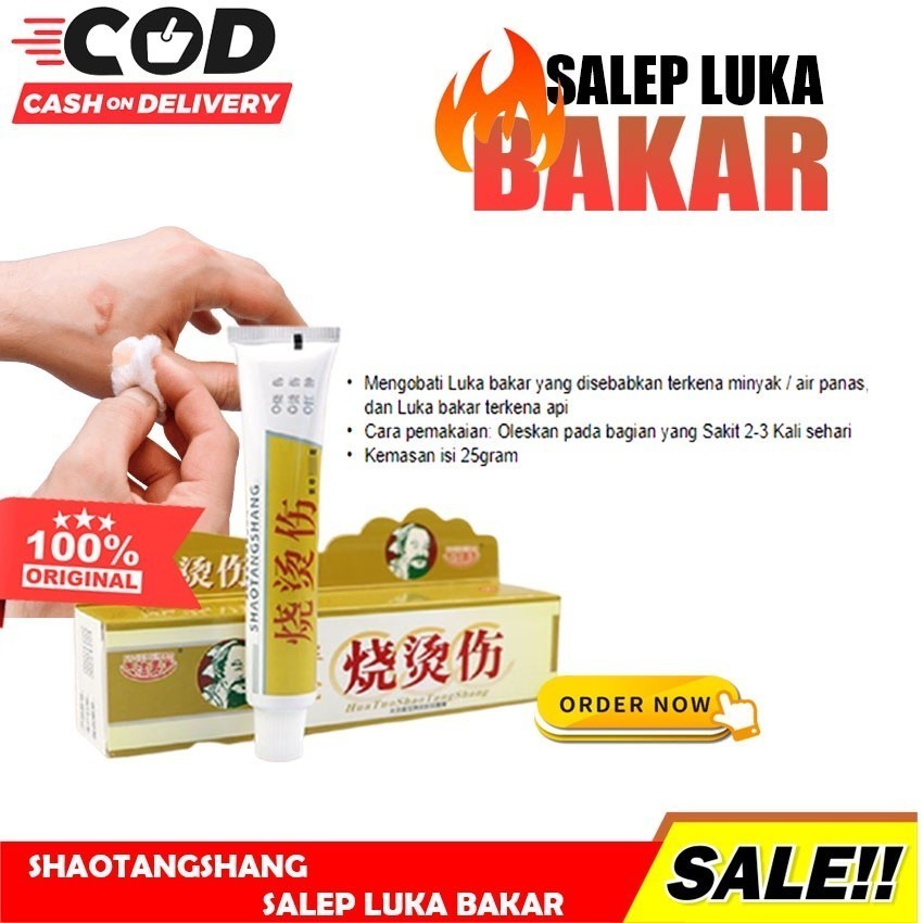HUATUO SHAO TANG SHANG SALEP HERBAL CINA OBAT LUKA BAKAR PENGHILANG BEKAS LUKA BAKAR