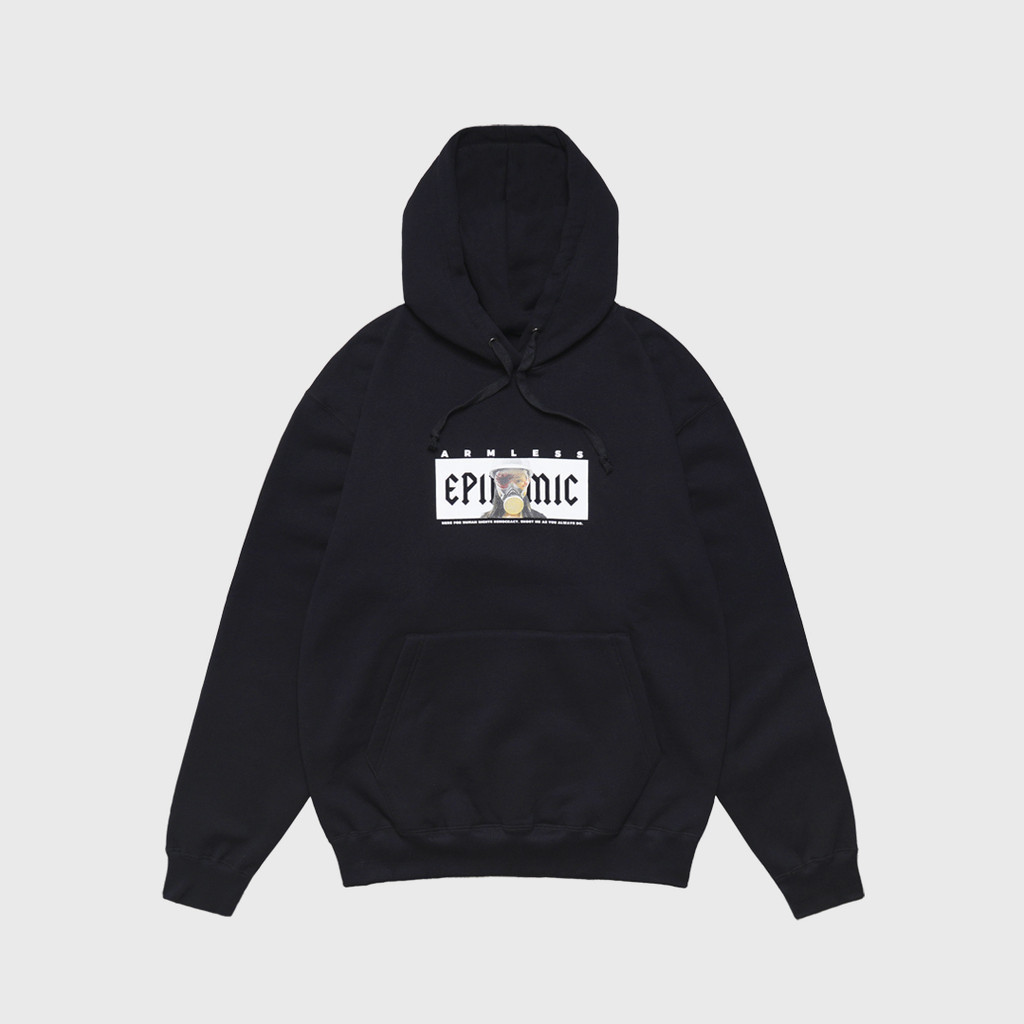 Epidemic Pullover Hoodie 330 Gsm Armless Black