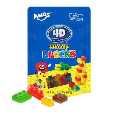 

AMOS 4D Permen Gummy Blocks 72 g