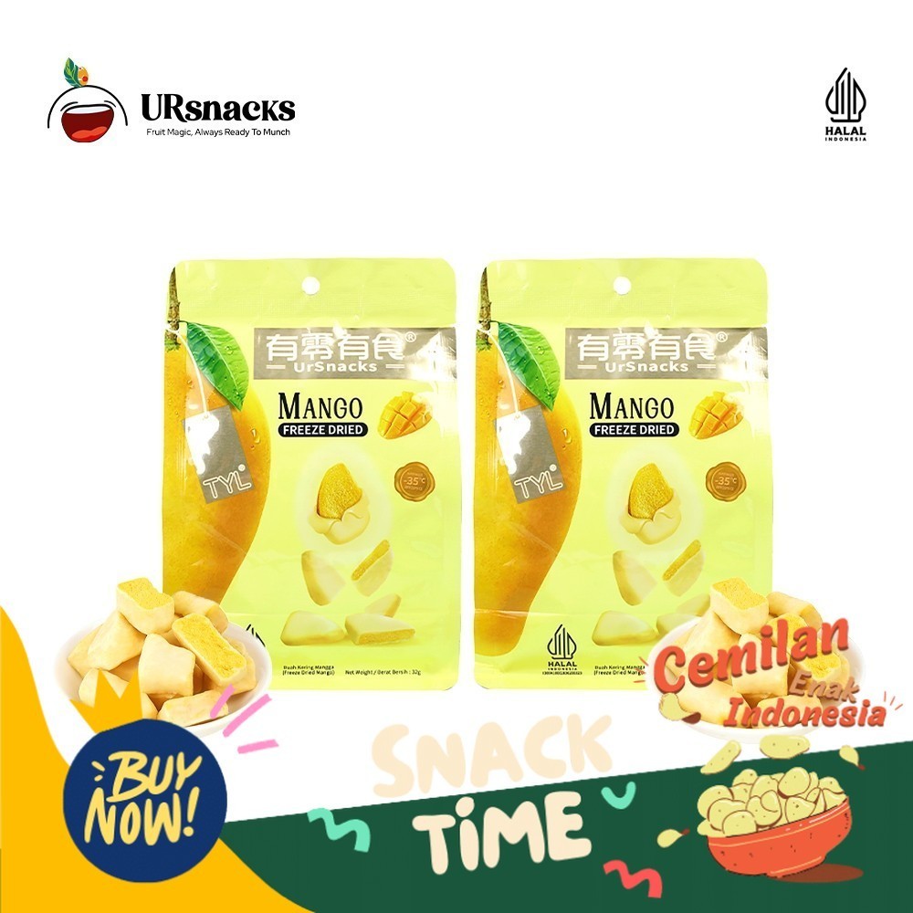 

Special Diskon URSNACKS BUNDLE OF 2 - FREEZE DRIED KERIPIK MANGO 32gr + MANGO 32gr Makanan Snacks Sehat Chips Crispy Food Snack Cemilan Kripik Camilan