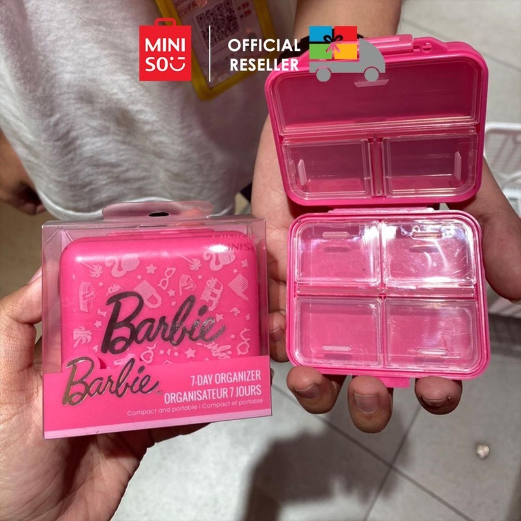 Miniso x Barbie Kotak Obat 7 Day Organizer