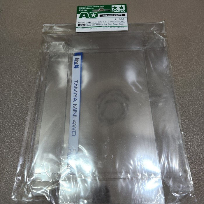 Tamiya 10322 Basic Mini 4WD Car Box Clear Cover (3pcs.)