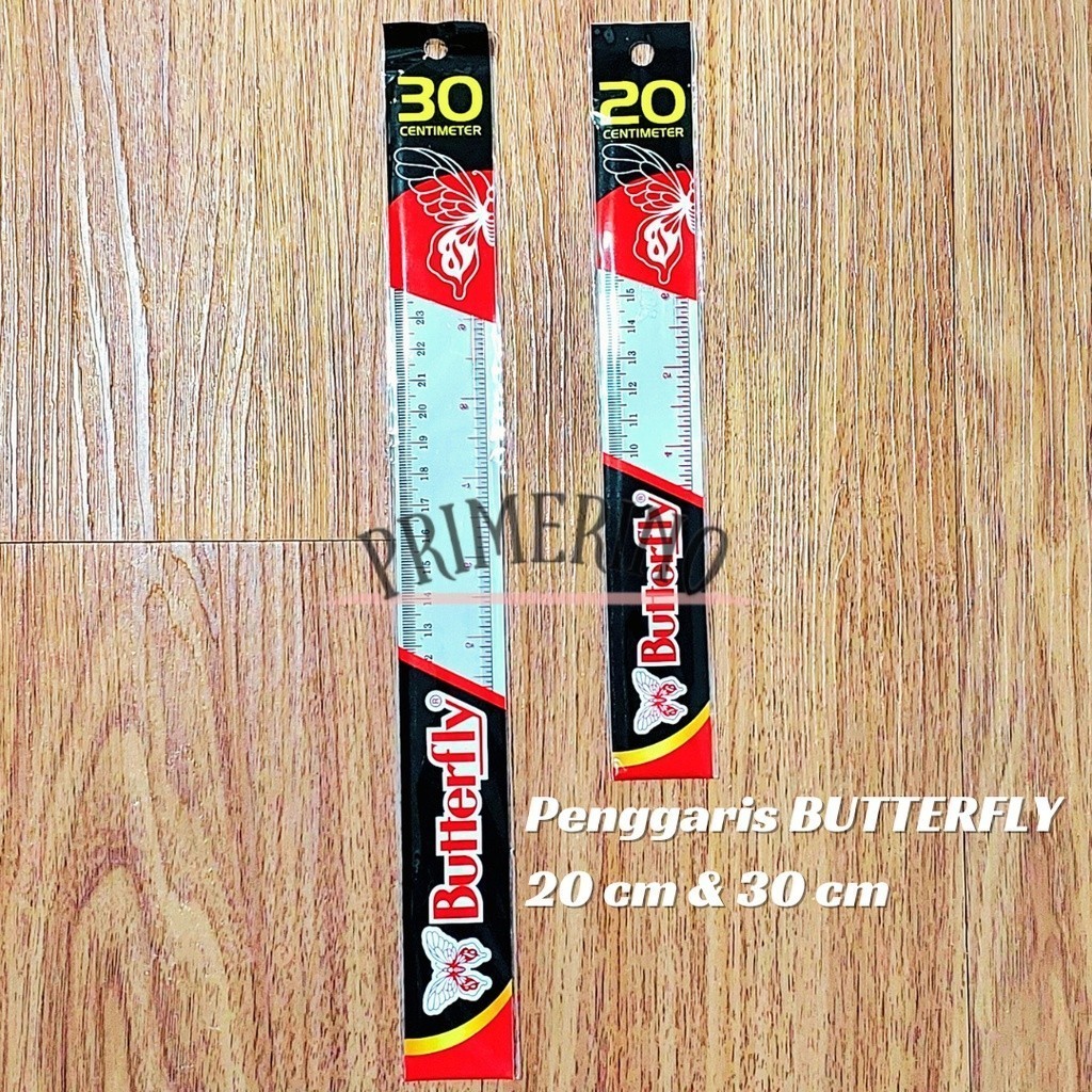 

[RP] Penggaris Plastik Butterfly 20 cm - 30 cm Ruler