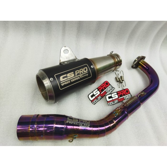 KNALPOT RACING TERBARU CS PRO RACING ORIGINAL FOR MATIC - MIO J